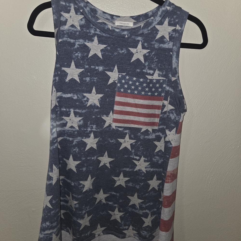 Patriotic Stars and Stripes Tank Top